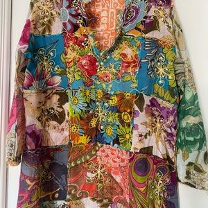 India tunic mini dress patchwork boho bohemian hippie